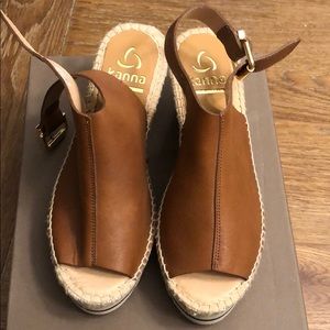 Kanna Leather Wedge Espadrille